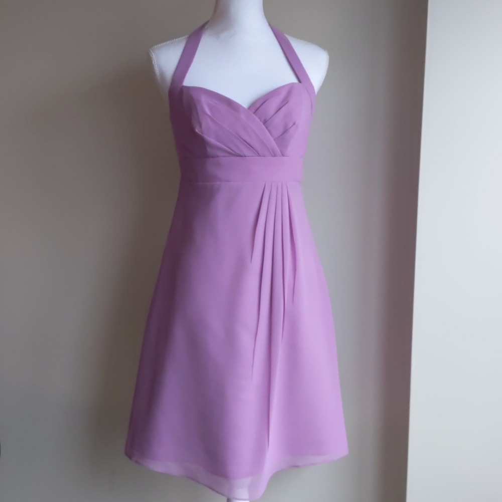 Alfred Angelo Lilac Chiffon Bridesmaid Dress 7172